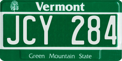 VT license plate JCY284