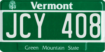 VT license plate JCY408
