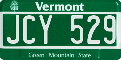 VT license plate JCY529