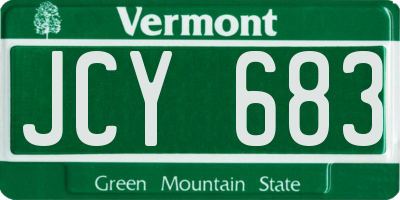 VT license plate JCY683