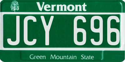 VT license plate JCY696