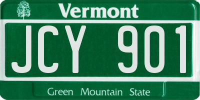 VT license plate JCY901