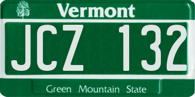 VT license plate JCZ132