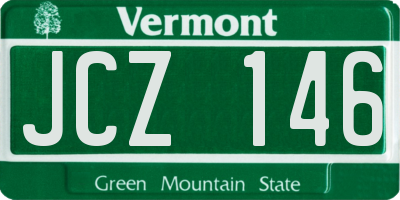 VT license plate JCZ146