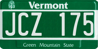 VT license plate JCZ175