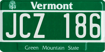 VT license plate JCZ186