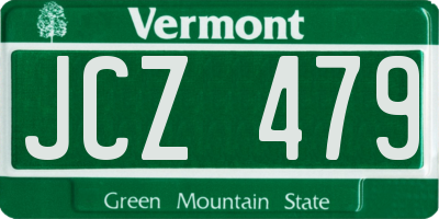 VT license plate JCZ479