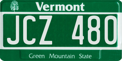 VT license plate JCZ480