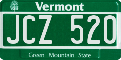 VT license plate JCZ520