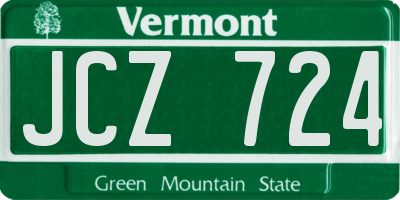 VT license plate JCZ724