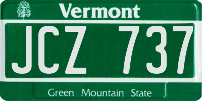 VT license plate JCZ737