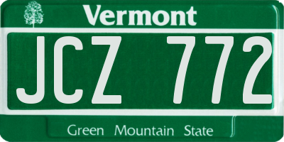 VT license plate JCZ772