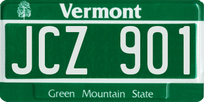VT license plate JCZ901