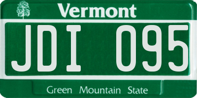 VT license plate JDI095