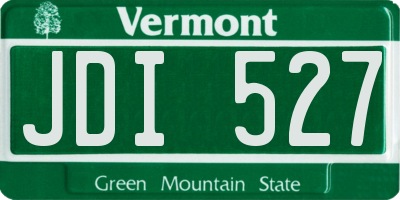 VT license plate JDI527