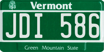 VT license plate JDI586