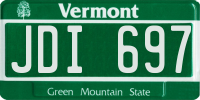 VT license plate JDI697