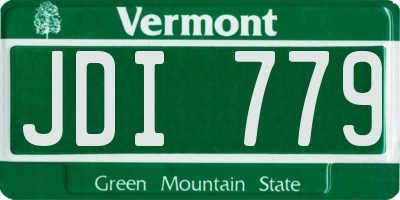 VT license plate JDI779