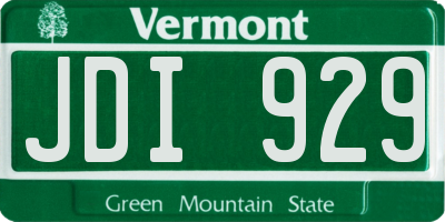 VT license plate JDI929
