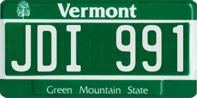 VT license plate JDI991