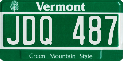 VT license plate JDQ487