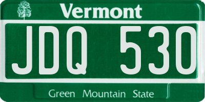 VT license plate JDQ530