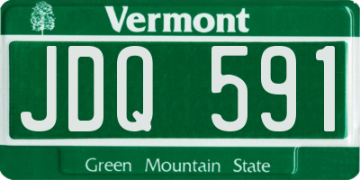 VT license plate JDQ591