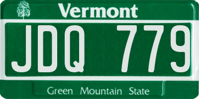 VT license plate JDQ779