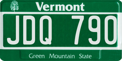 VT license plate JDQ790