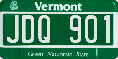 VT license plate JDQ901