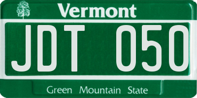 VT license plate JDT050