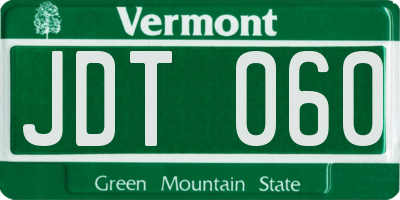 VT license plate JDT060