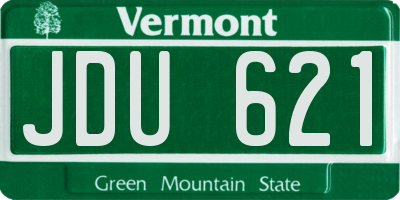 VT license plate JDU621