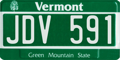 VT license plate JDV591