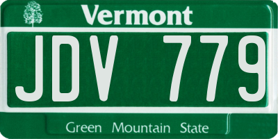 VT license plate JDV779