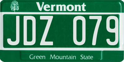 VT license plate JDZ079