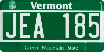 VT license plate JEA185