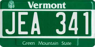 VT license plate JEA341