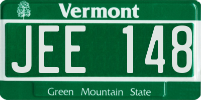 VT license plate JEE148