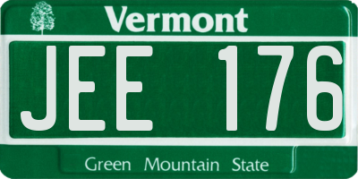 VT license plate JEE176