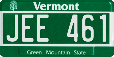 VT license plate JEE461