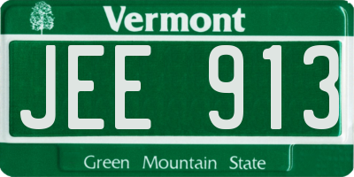 VT license plate JEE913