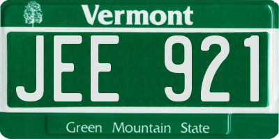 VT license plate JEE921