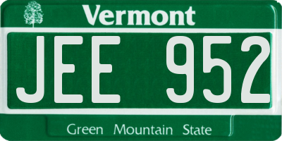 VT license plate JEE952