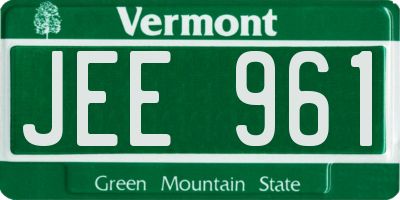 VT license plate JEE961