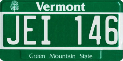 VT license plate JEI146