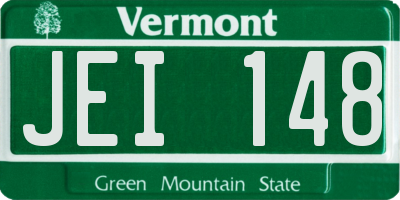 VT license plate JEI148