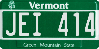 VT license plate JEI414
