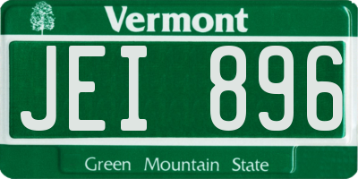 VT license plate JEI896
