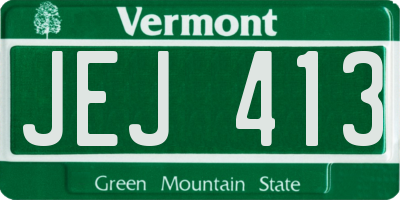 VT license plate JEJ413